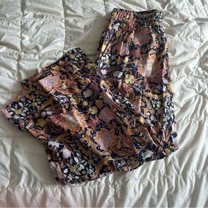 Tahari Floral Linen Pants